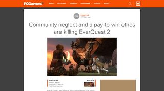 Community neglect and a pay-to-win ethos are killing EverQuest 2 ...
