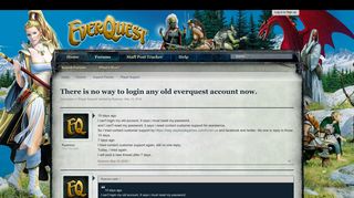 There is no way to login any old everquest account now ...