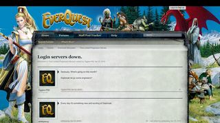 Login servers down. | EverQuest Forums