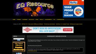EQ Server Status - EQ Resource - The Resource for your EverQuest ...