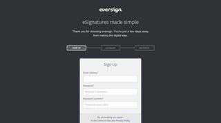 Sign Up - eversign