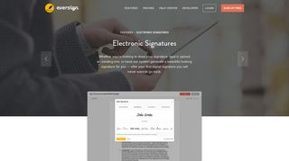 Electronic Signatures in eversign