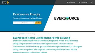 Eversource Energy (formerly CL&P) | Compare rates with Choose ...