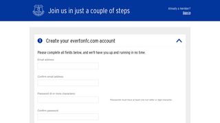 Everton - Login/Registration - Everton FC