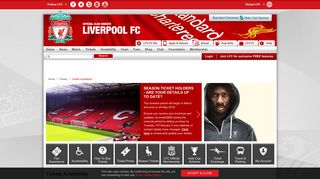 Tickets Availability - Liverpool FC