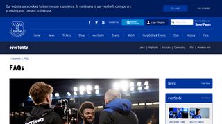 FAQs | Everton Football Club