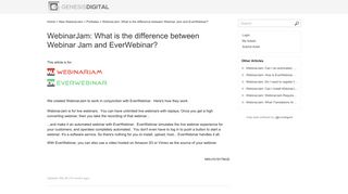 WebinarJam: What is the difference between Webinar Jam and ...
