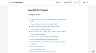 Support Community - Everyday Health
