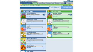 Everyday Math Games - Online EMGames