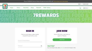 Sign In or Join Now For A FREE Drink or Snack | 7Rewards - 7-Eleven
