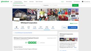 Whirlpool Corporation Employee Benefit: Employee Discount ...
