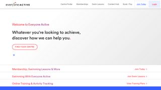 Everyone Active - Leading Operator for Gym, Swim and Activities