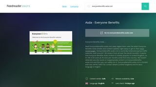 Get Everyonebenefits-asda.com news - Asda - Everyone Benefits
