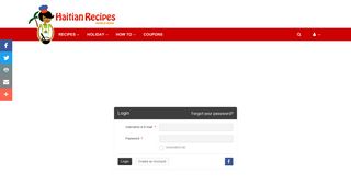 Login | Haitian Recipes