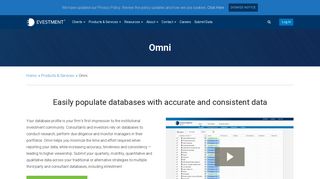 Populate Databases Accurately and Consistently ... - eVestment