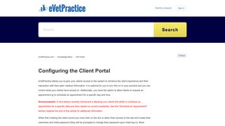 Configuring the Client Portal – eVetPractice.com