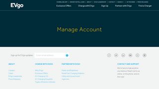 Manage Account - EVgo