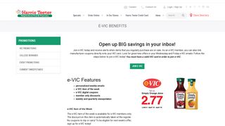 e-VIC Benefits - Harris Teeter LLC