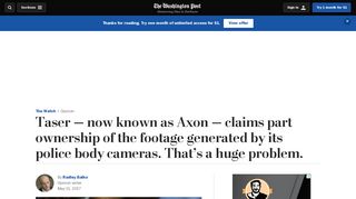 Taser — now known as Axon — claims part ownership of the ...