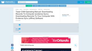 Downloading Records To Computer (evidence Sync); Downloading ...