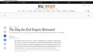 The Day the Evil Empire Retreated - WSJ