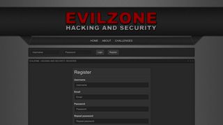Register - Evilzone - Hacking and Security Network