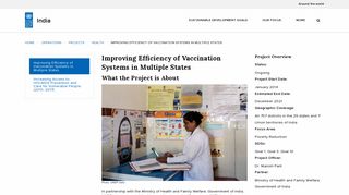 Improving Efficiency of Vaccination Systems in ... - UNDP in India
