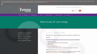 Ways to pay for your heating | Evinox Residential