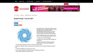 Student Portal – new for 2017 @ University of Bradford Union of ...
