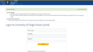 eVision - University of Otago