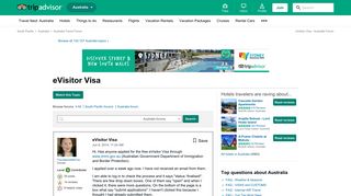 eVisitor Visa - Australia Forum - TripAdvisor