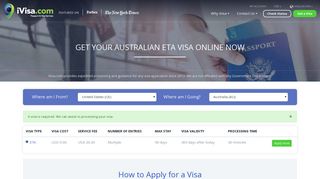ETA Visa Australia Online | Australia eVisitor (e-Visa) - iVisa