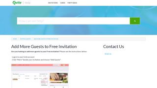 Evite | Add More Guests to Free Invitation