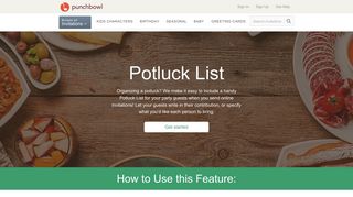 Organize a Potluck | Punchbowl