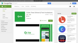 Evite: Free Online & Text Invitations - Apps on Google Play