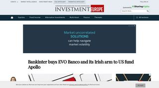 Bankinter buys EVO Banco and its Irish arm to US fund Apollo