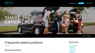 FAQs | Car Sharing Vancouver | Evo Car Share