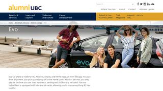 Evo car share - Evo promo code - alumni UBC