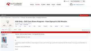 YVR Only - EVO Care Share Program - Free Signup & 100 Minutes ...