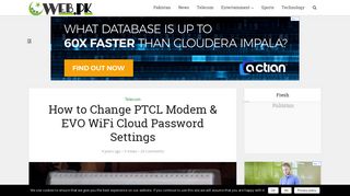 How to Change PTCL Modem & EVO WiFi Cloud Password Settings ...