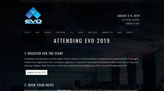 Registration Opens Soon! | Evo 2019 Championship Series