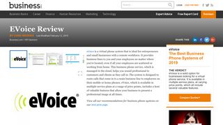 eVoice Review 2018 | Business Phone Systems and ... - Business.com