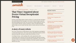 Smith.ai | Blog | That Time I Inquired about Evoice Virtual Receptionist ...