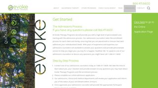 Get Started » Evoke Therapy Programs