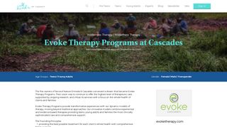 Evoke Therapy Programs at Cascades | All Kinds of Therapy