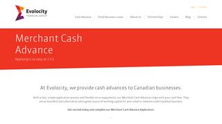 Merchant Cash Advance Application - Evolocity Financial Group