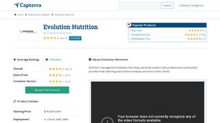 Evolution Nutrition Reviews and Pricing - 2019 - Capterra