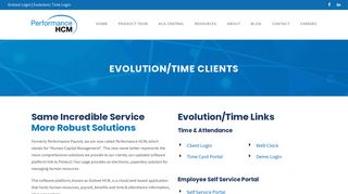 Evolution/Time Clients | Performance HCM