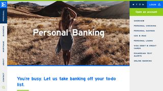 Personal Banking: Checking, Savings, CD's | Evolve Bank & Trust