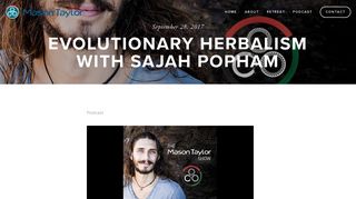 Evolutionary Herbalism with Sajah Popham — Mason Taylor
